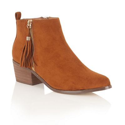 Tan 'Jamila' ankle boots